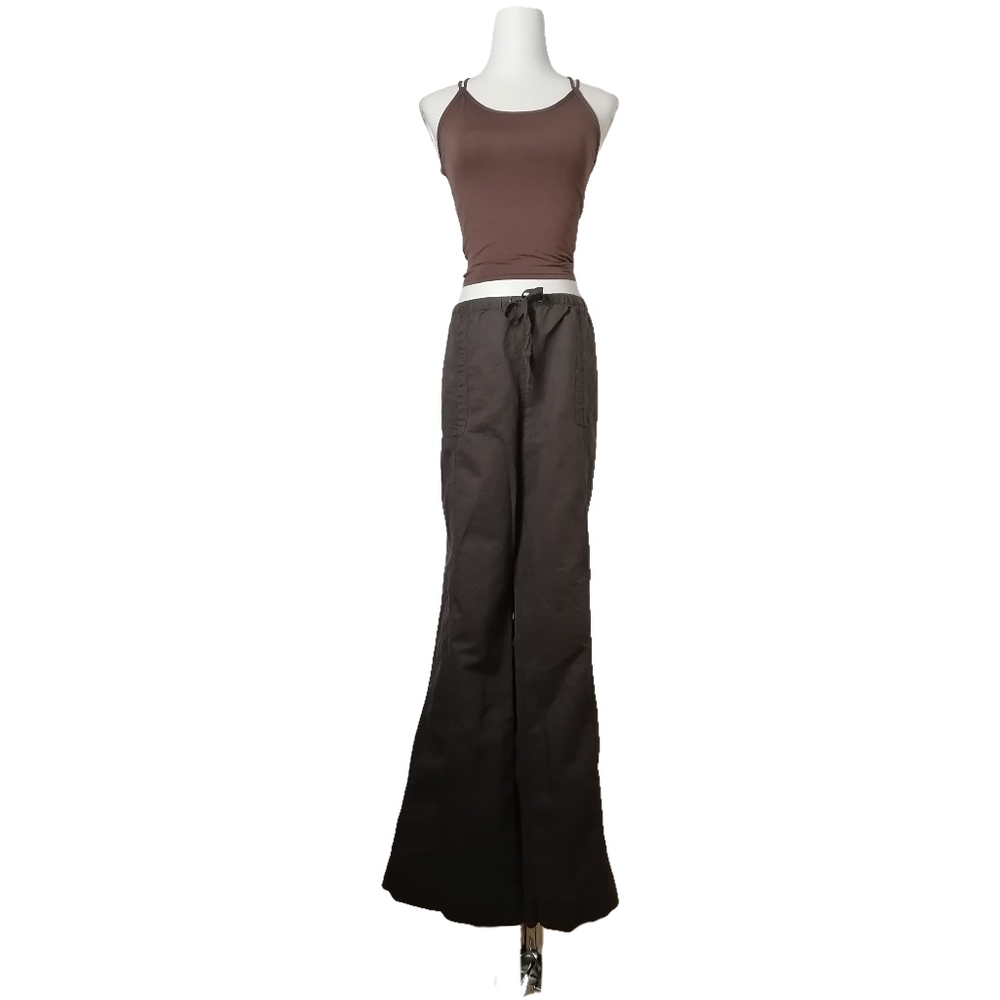 🦉 cafe drawstring linen and cotton blend casual pants by new york & company